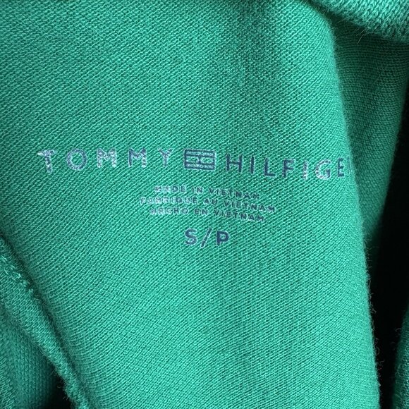 Tommy Hilfiger Green and Navy Polo Dress Stretch Cotton Short Sleeve Preppy Sz S - Picture 7 of 7